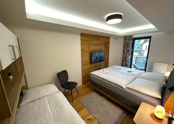 Luxusni Grand V Centru Harrachova Se Saunou, Wallboxem Ev, Parkovanim Zdarma, S Velkym Balkonem A Vyhledem Na Certovu Horu, Sjezdovku A Skokanske Mustky * 하라포프